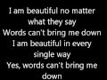 Beautiful christina aguilera lyrics